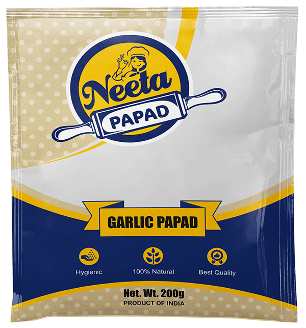 Udad with Garlic : Neeta Papad